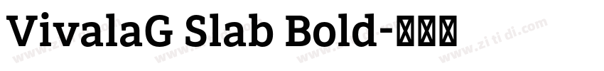 VivalaG Slab Bold字体转换